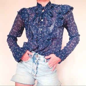 Floral silk blouse - Veronica Beard- size 2